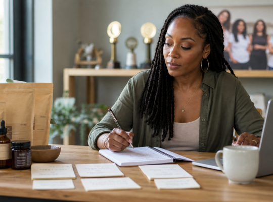 Business owner evaluating customer demand and product reorders instead of recruiting status