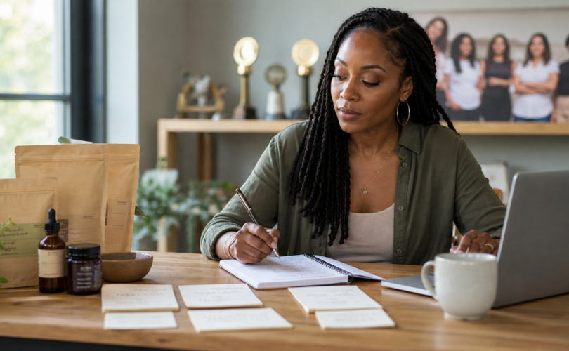 Business owner evaluating customer demand and product reorders instead of recruiting status